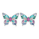 925 Sterling Silver Earrings with Enamel and CZ for Women
