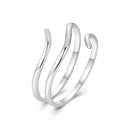 925 Sterling Silver Oxidized Silver Adjustable Ring for Men