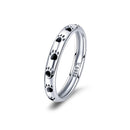 925 Sterling Silver Ring for Women - Size 5.0, Width 0.3cm