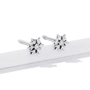 925 Sterling Silver Earrings with Pavé Setting and Oxidized Finish