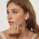 925 Sterling Silver Earrings with Enamel Process for Women