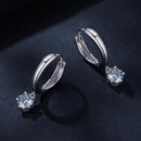S925 Sterling Silver 0.50 Carat Moissanite Earrings for Women