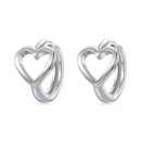 925 Sterling Silver Plated White Gold Earrings for Women