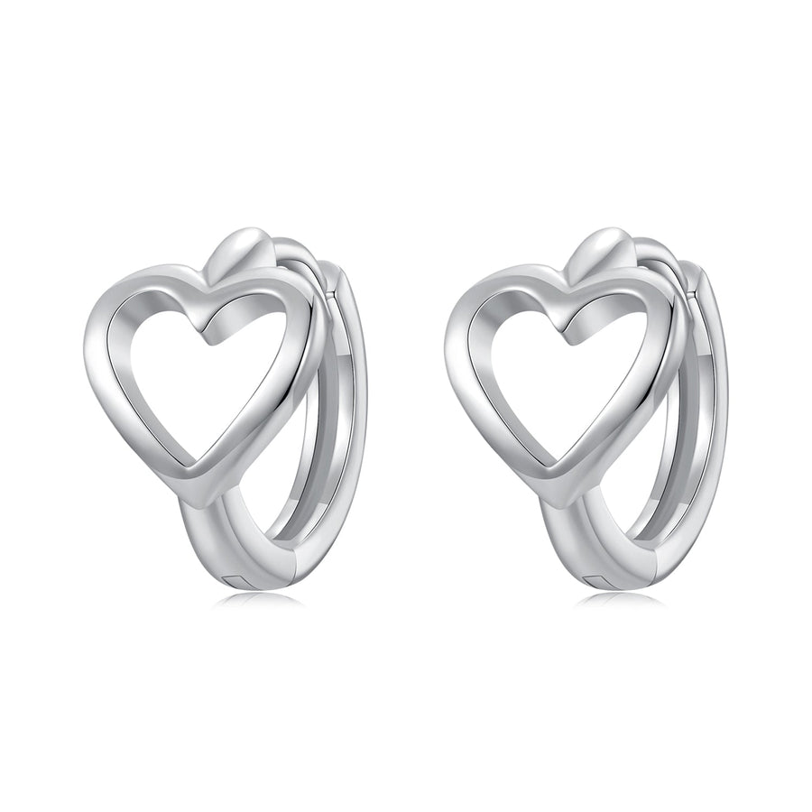 925 Sterling Silver Plated White Gold Earrings for Women