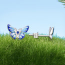 925 Sterling Silver Enamel Pavé Cz Earrings for Women