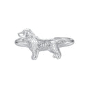 925 Sterling Silver Dog Ring 1.7mm for Women