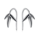 925 Sterling Silver Oxidized Silver Earrings for Women