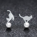 925 Sterling Silver Shell Pearl Earrings for Women