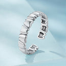 925 Sterling Silver Oxidized Silver Ring Women 0.42cm Width