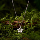 925 Sterling Silver White Gold Plated 1 Carat Moissanite 40+5cm Necklace for Women