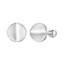 925 Sterling Silver + White Gold Plated Earrings