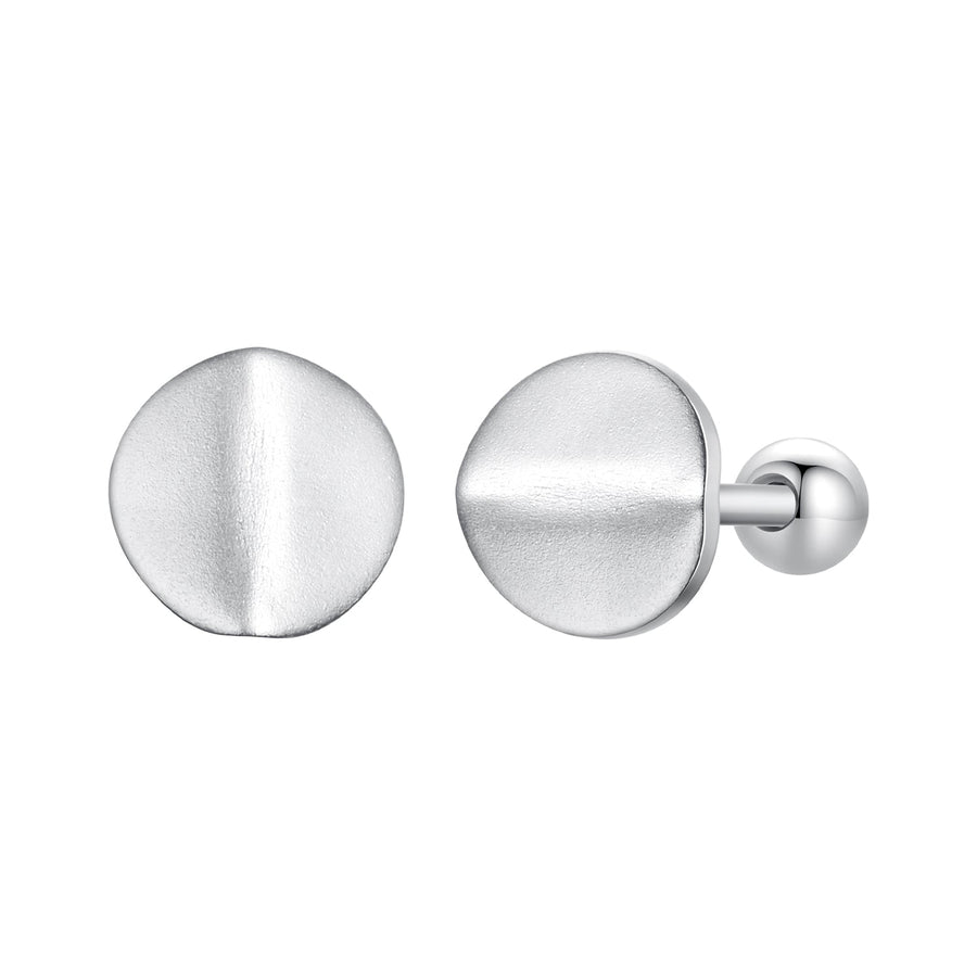925 Sterling Silver + White Gold Plated Earrings