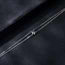 925 Sterling Silver Moissanite 1 Carat Bracelet for Women - White Gold Plated, 150+60mm