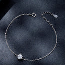 S925 Sterling Silver Moissanite Bracelet 15+3cm for Women