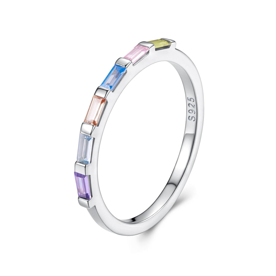 925 Sterling Silver CZ Pavé Setting Ring Size 6 for Women