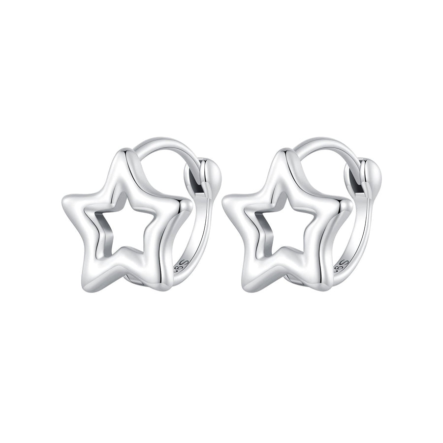 S925 Oxidized Silver 1cm Earrings for Women