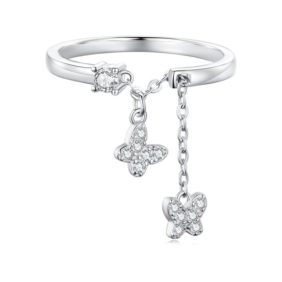 925 Sterling Silver Pavé Setting CZ Ring for Women