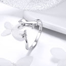 925 Sterling Silver Ring with 0.2cm Width and 1.2cm Claw Height