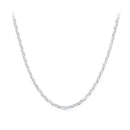 925 Sterling Silver Plated Platinum 45cm Necklace