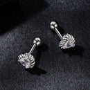 925 Sterling Silver Moissanite 0.15ct Earrings for Women