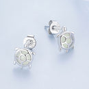 925 Sterling Silver Luminous Stone Earrings
