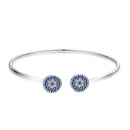 925 Sterling Silver Bracelet with Outer Diameter 6cm and Wall Thickness 0.2cm for Women