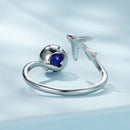 925 Silver 1.8mm Lapis Lazuli Ring