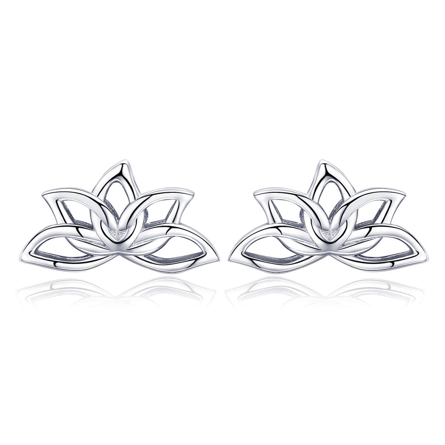 925 Sterling Silver Plated Platinum Earrings