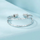 925 Sterling Silver & White Gold Plated Ring for Women - Stylish Width 2.3-6.3mm