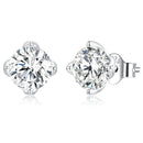 925 Sterling Silver 0.50 Carat Moissanite Earrings for Women