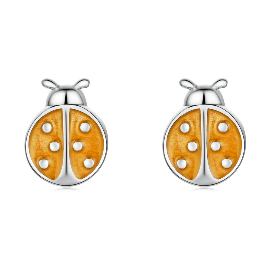 S925 Sterling Silver Enamel Earrings for Women