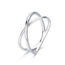925 Sterling Silver Plated Platinum Ring Size 5.0 for Women