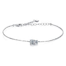 925 Sterling Silver 0.2 Carat Genuine Moissanite Bracelet for Women