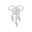 925 Sterling Silver Nano Opal Stone Ring for Women