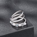 925 Sterling Silver Earrings with Moissanite and Freshwater Pearl for Women, 1.2*1.7cm, White Gold Plated