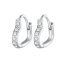 925 Sterling Silver Earrings with Pavé Setting CZ for Women