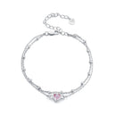 S925 Sterling Silver Pavé CZ Plated Bracelet for Women