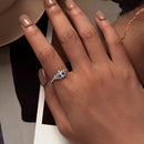 925 Sterling Silver Opal Nanometer Stone Ring Size 6.0 for Women