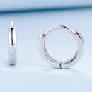 925 Sterling Silver Earrings for Women - Style A, 1.1x0.2cm, Platinum Plated