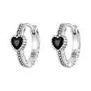 925 Sterling Silver Earrings with Pavé Setting CZ