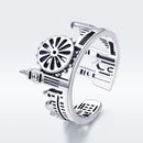 S925 Sterling Silver 1.2 cm Wide Ring