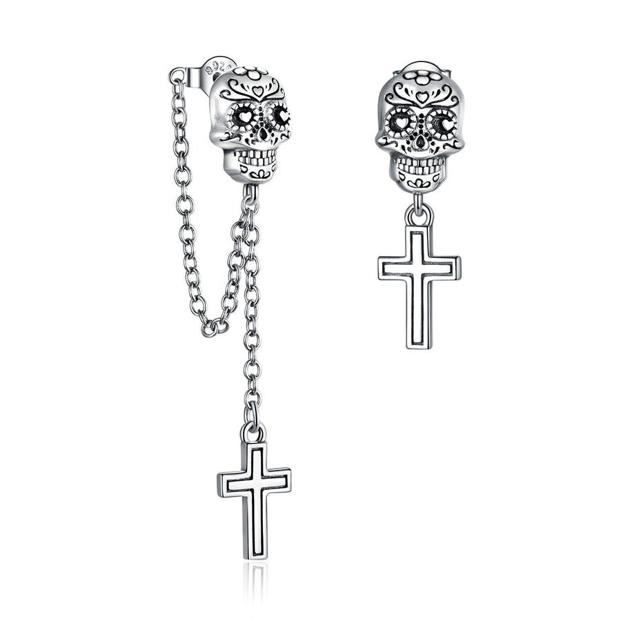 S925 Sterling Silver Oxidized Earrings for Women