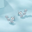 925 Sterling Silver Pavé Setting CZ Earrings for Women
