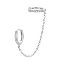 S925 Sterling Silver Earrings with Pavé Setting CZ for Women