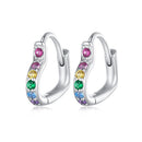 925 Sterling Silver Earrings with Pavé Setting CZ for Women