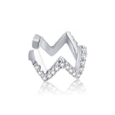 925 Sterling Silver Plated Platinum Pavé CZ Earrings for Women