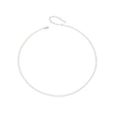925 Sterling Silver White Gold Plated Necklace with Quality Shell Pearl for Women