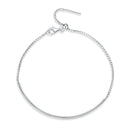 925 Sterling Silver Adjustable Platinum-Plated Bracelet for Women