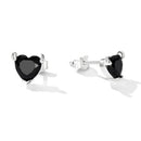 925 Sterling Silver Oxidized CZ Earrings for Women