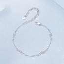 925 Sterling Silver Pave Setting CZ Bracelet with White Gold Plating